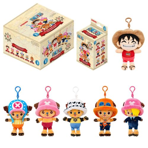 (Mis 0) ONE PIECE – Peluche Portachiavi in Blind Box 11cm c/bagclip In espo da 6pz 6ass…x6…x